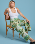 Printed Action Pants - Ocean & Sky