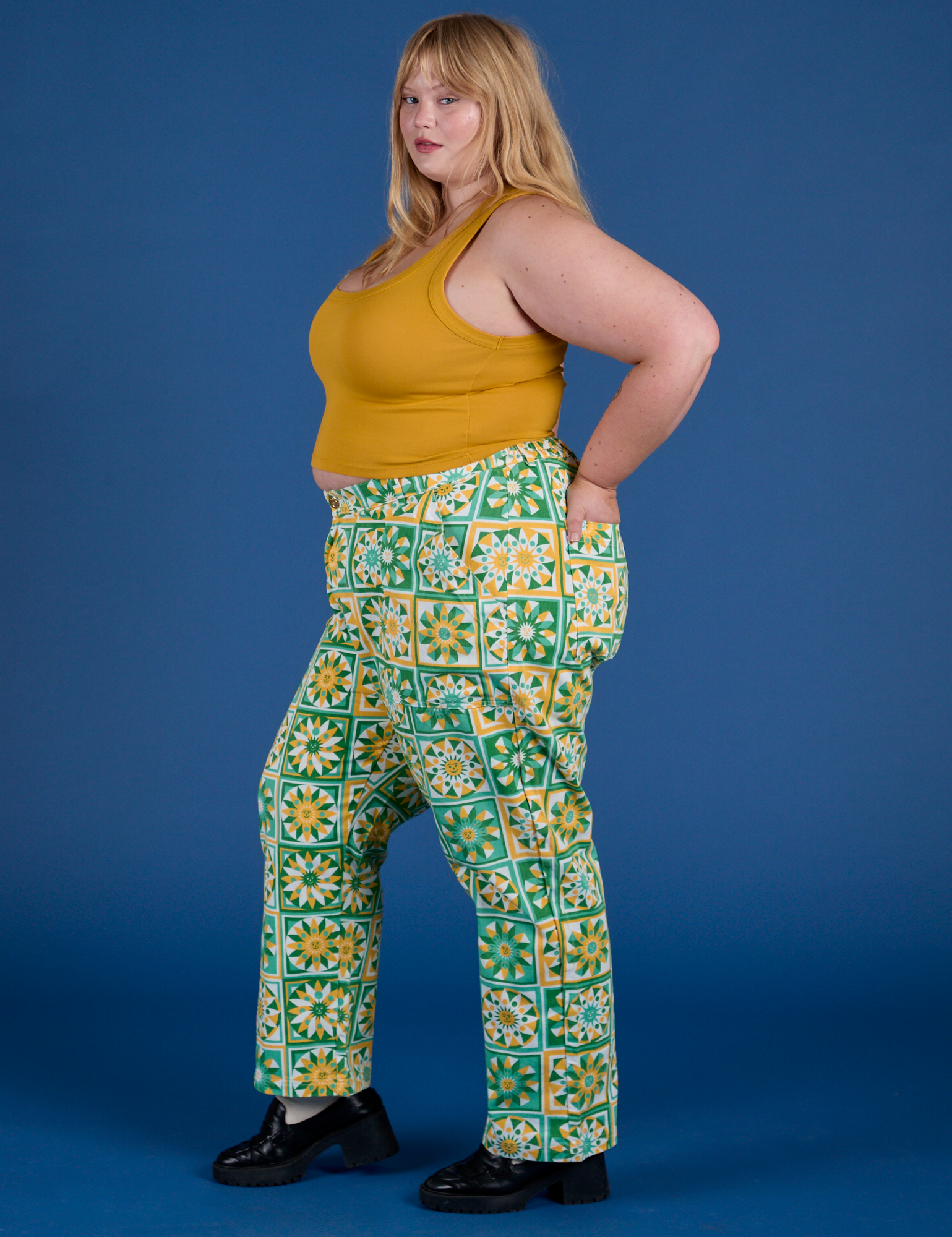 Work Pants - Spring Quilt Print