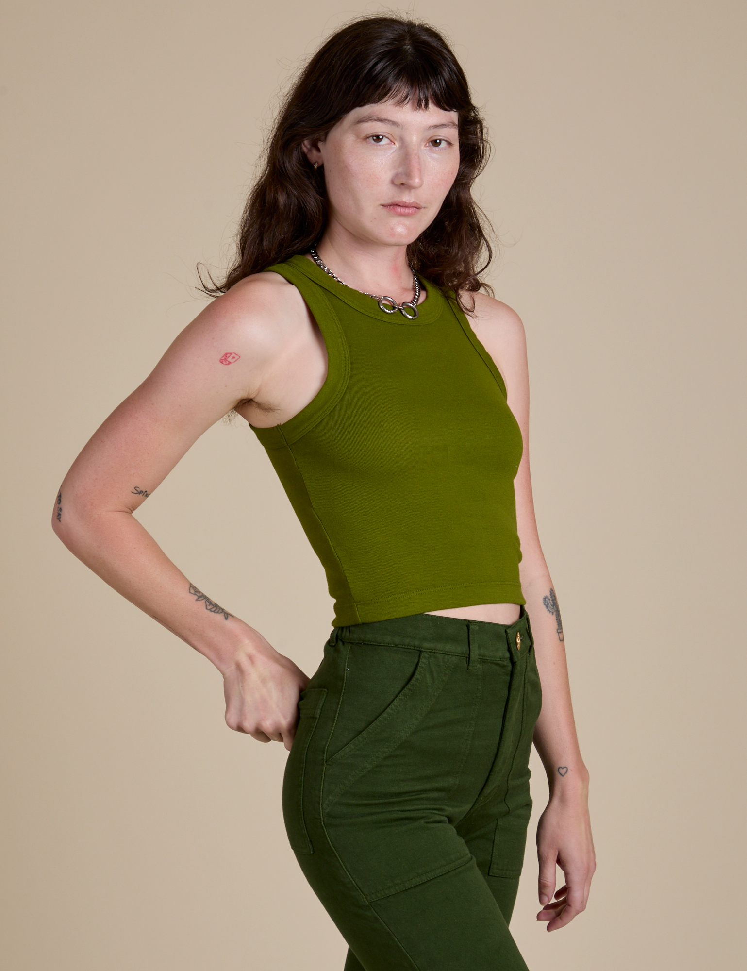 Racerback Tank - Summer Olive