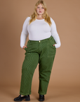 Railroad Denim Work Pants - Gross Green Overdye