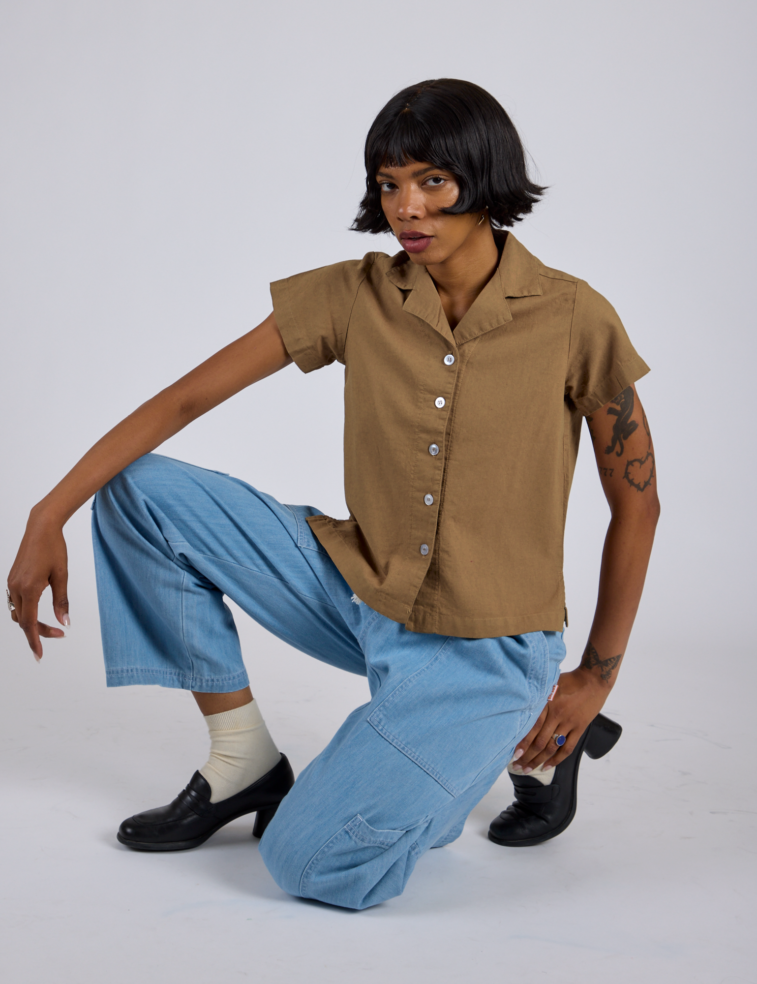 Pantry Button-Up - Desert Brown
