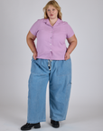Pantry Button-Up - Lilac Purple