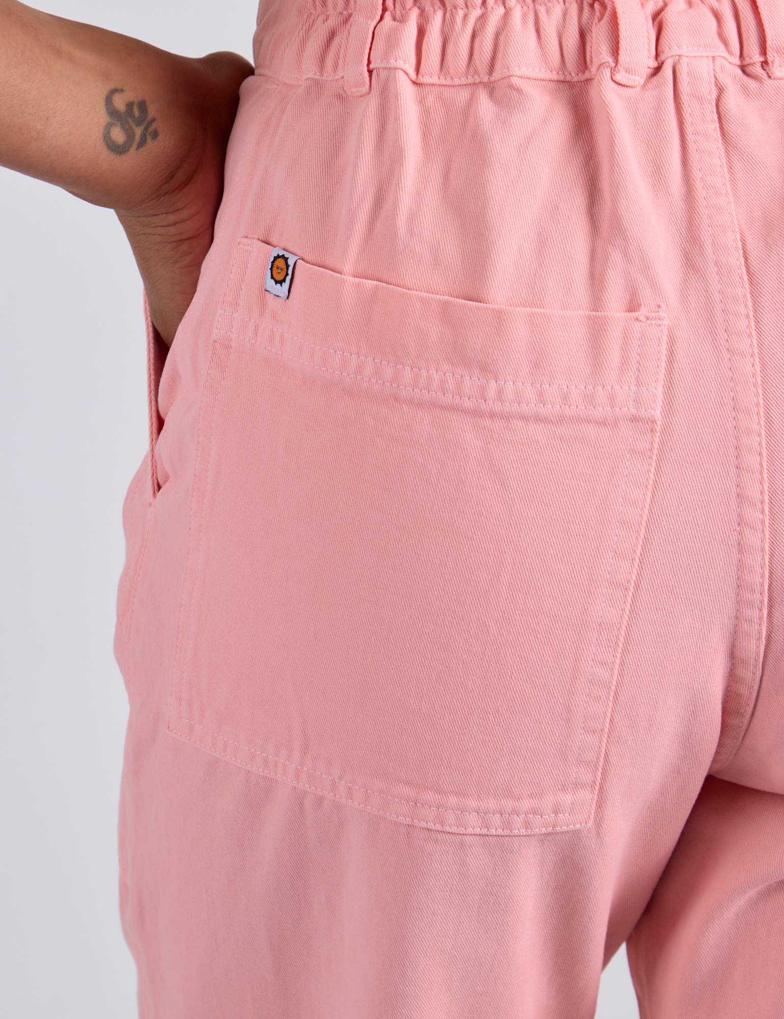Short Sleeve Jumpsuit - Baby Pink