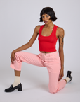 Work Pants - Baby Pink