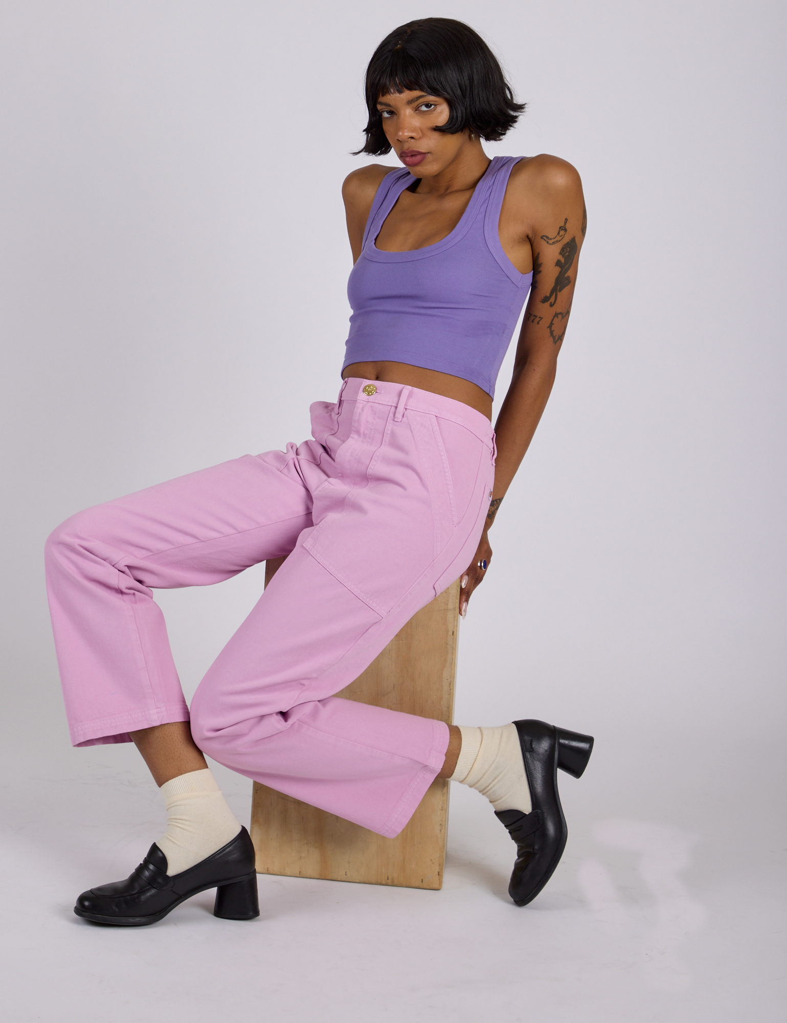 Work Pants - Lilac Purple