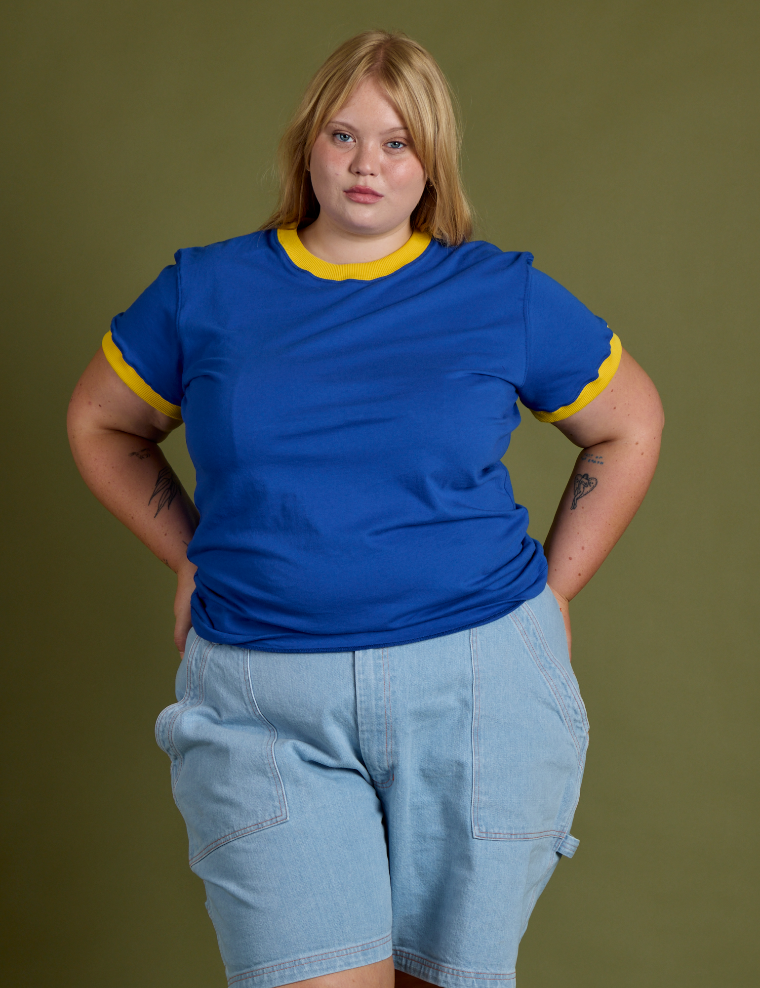 Vintage Ringer Tee - Royal Blue