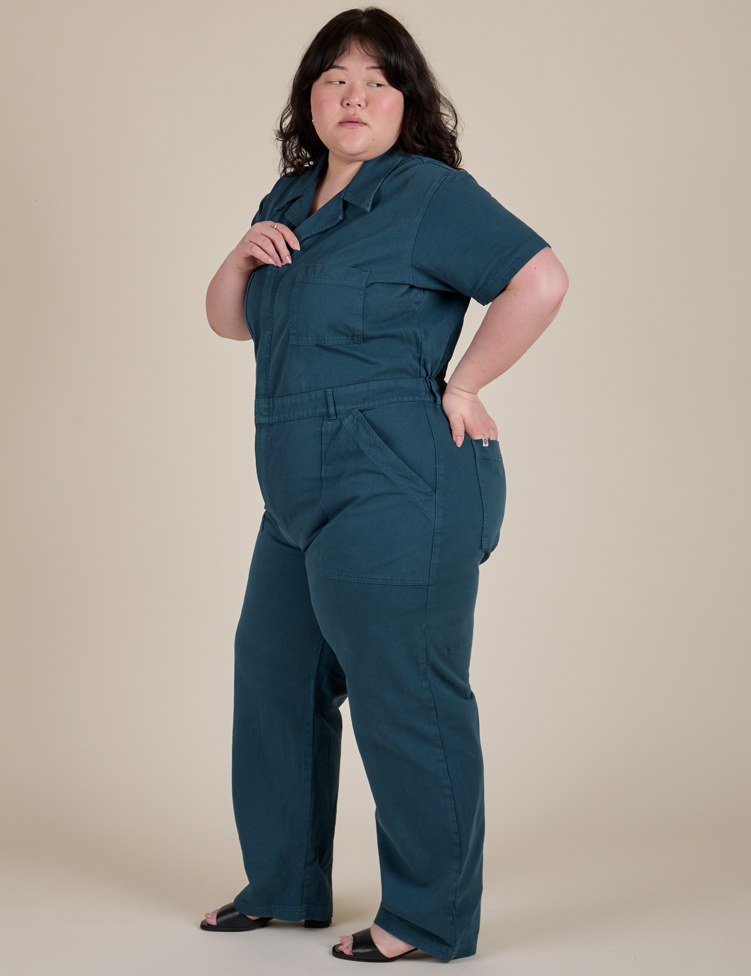 Short Sleeve Jumpsuit - Lagoon – BIG BUD PRESS