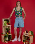 Cropped Tank - Veggie Village