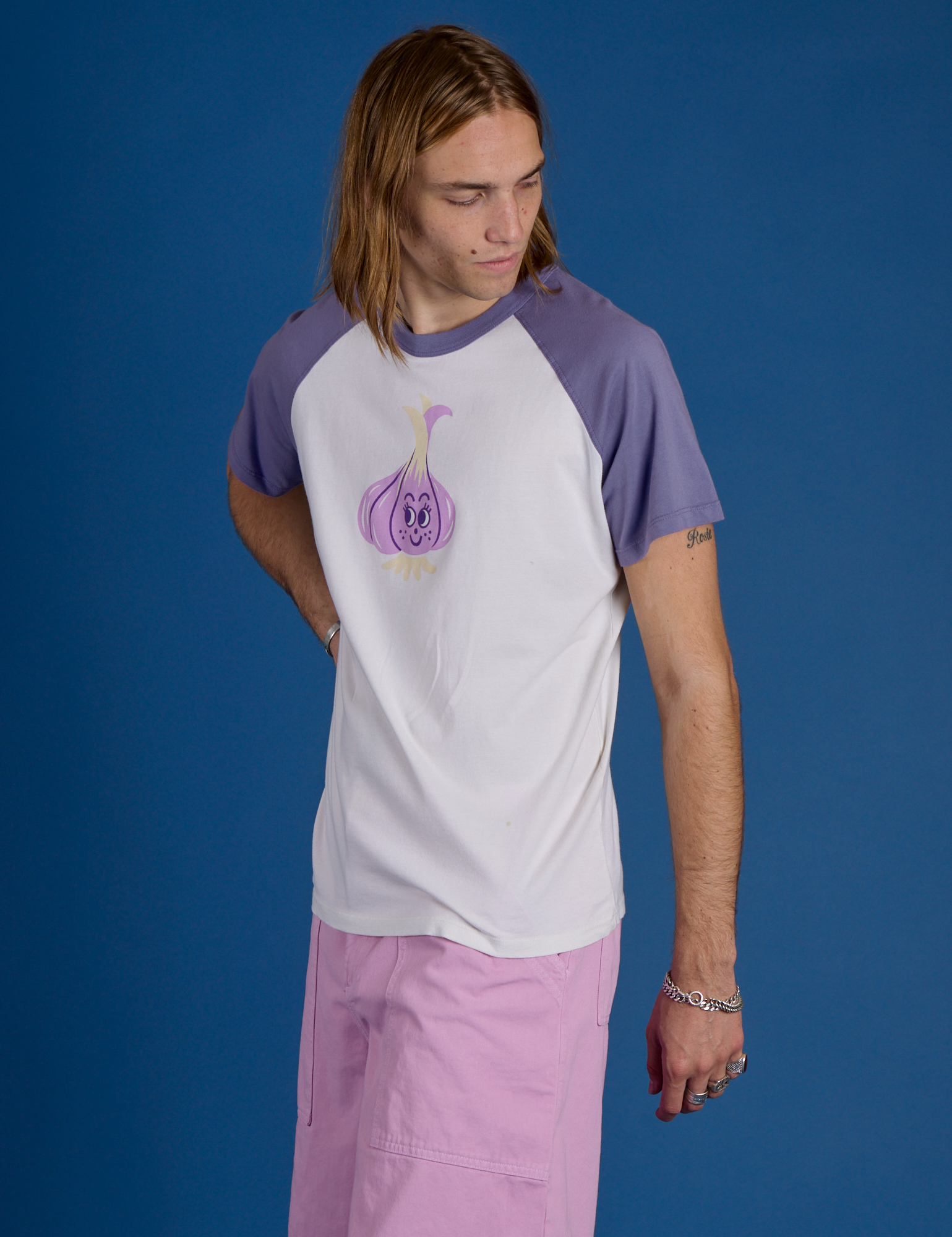 Produce Raglan Tee - Garlic