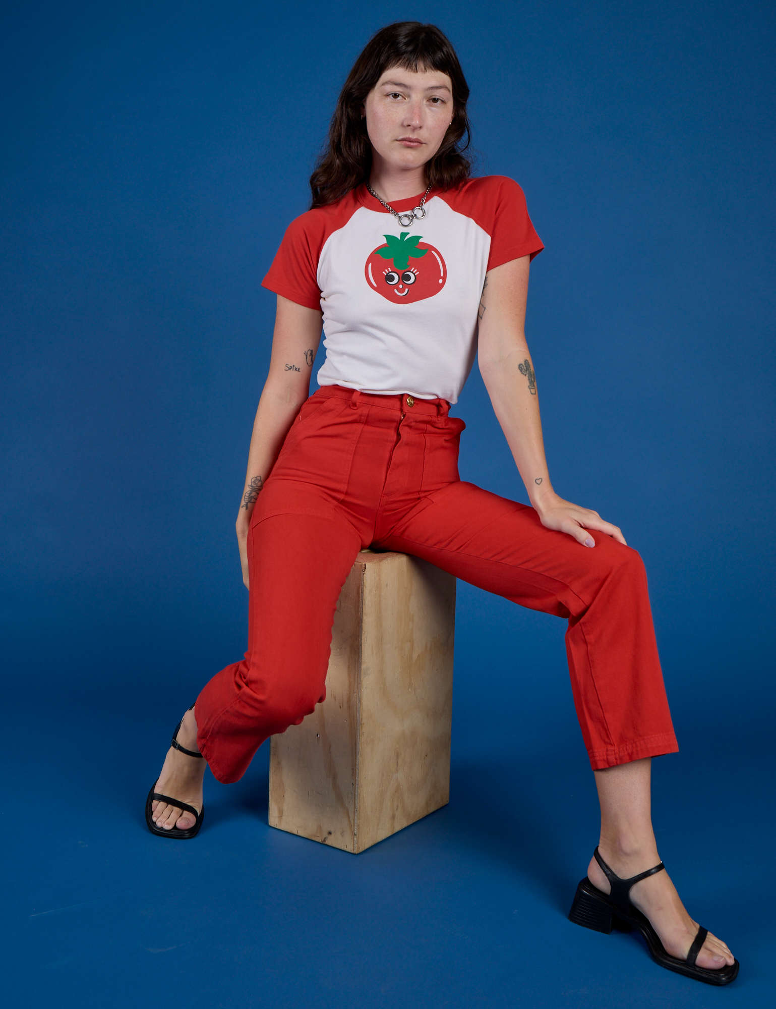 Produce Raglan Tee - Tomato