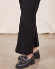 Bottom of pant leg close up of Western Pants in Basic Black worn by Soraya