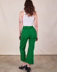 Back view of Western Pants in Forest Green on Alex