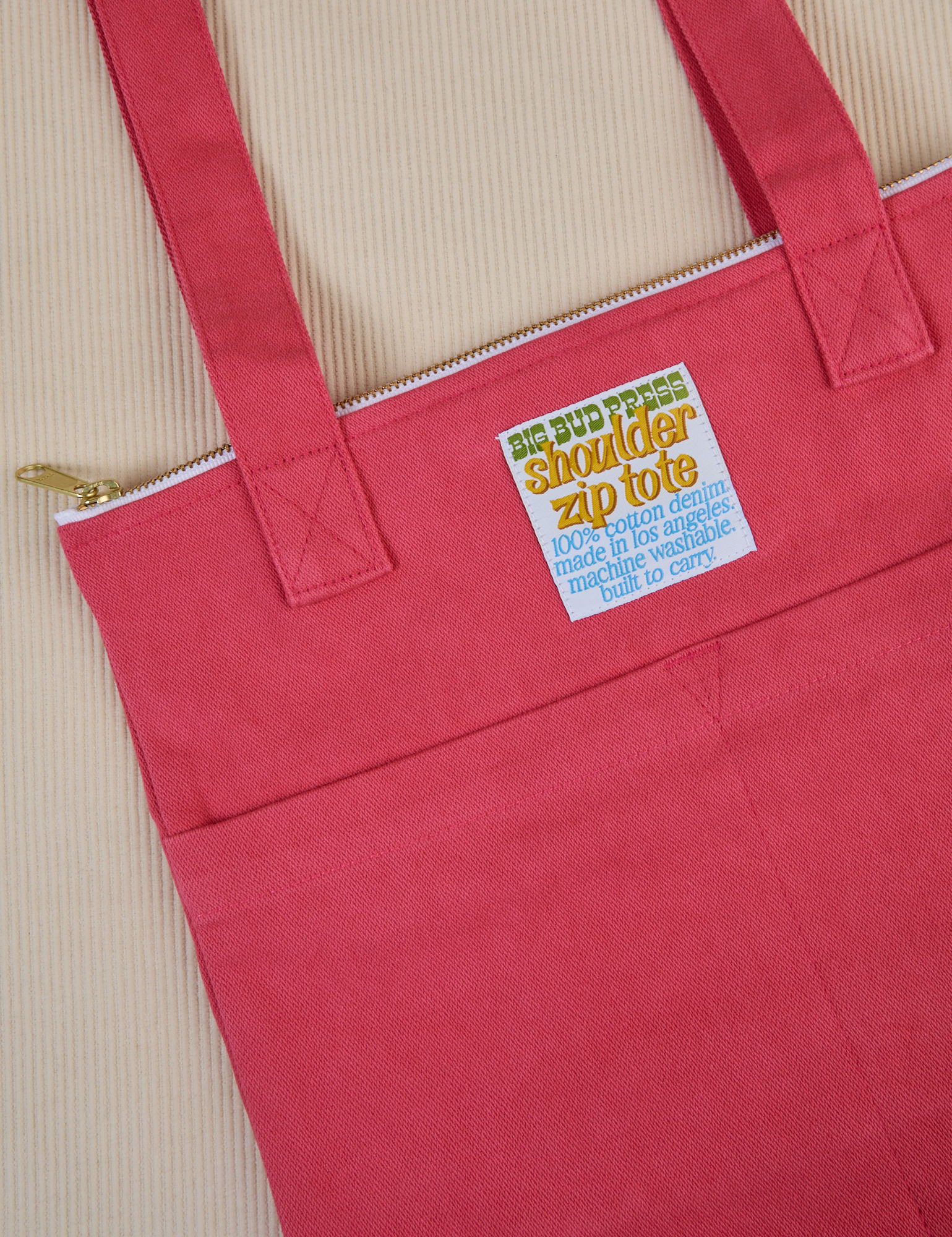 Hot Pink Over-Shoulder Zip Mini Tote