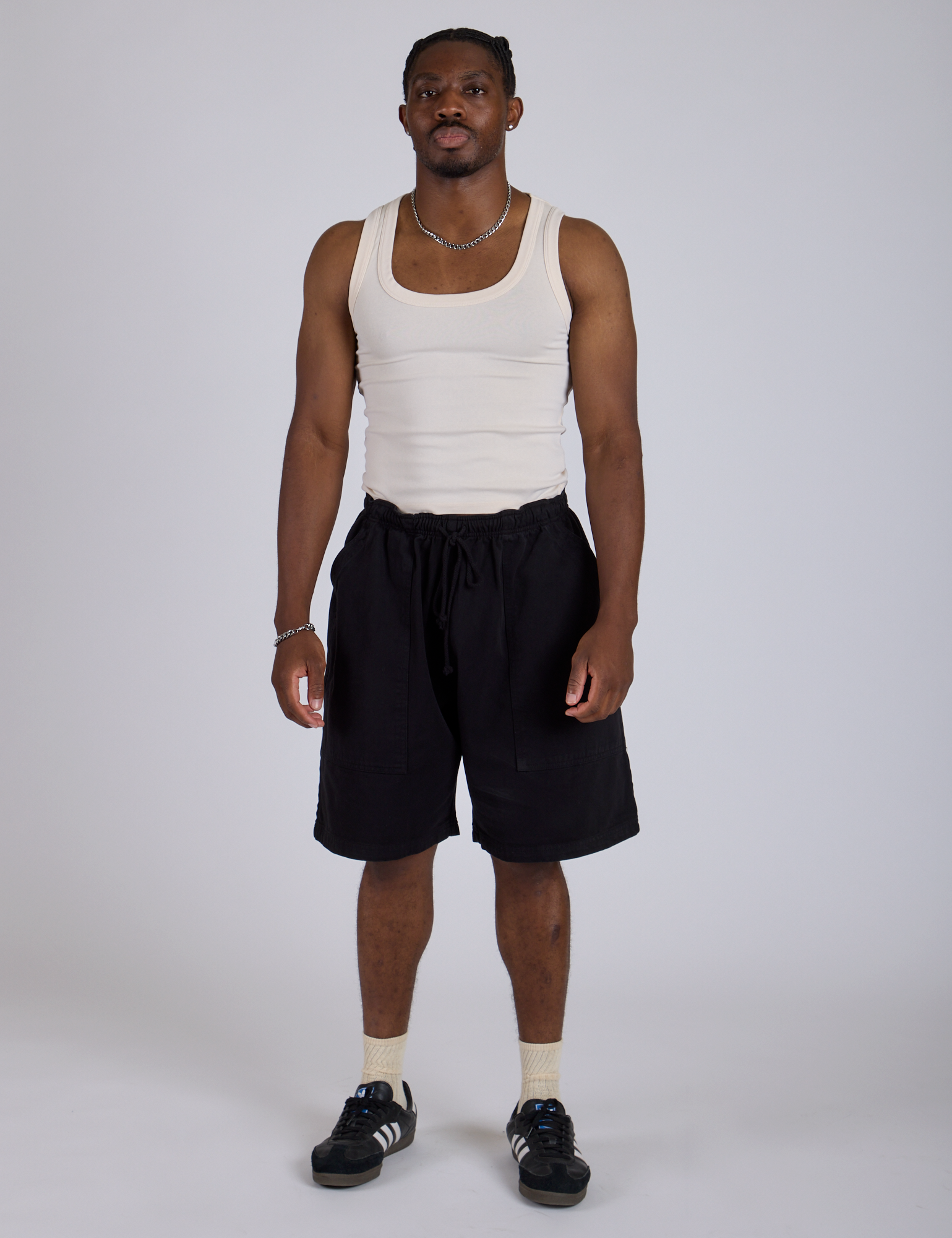 Drawstring Shorts - Basic Black