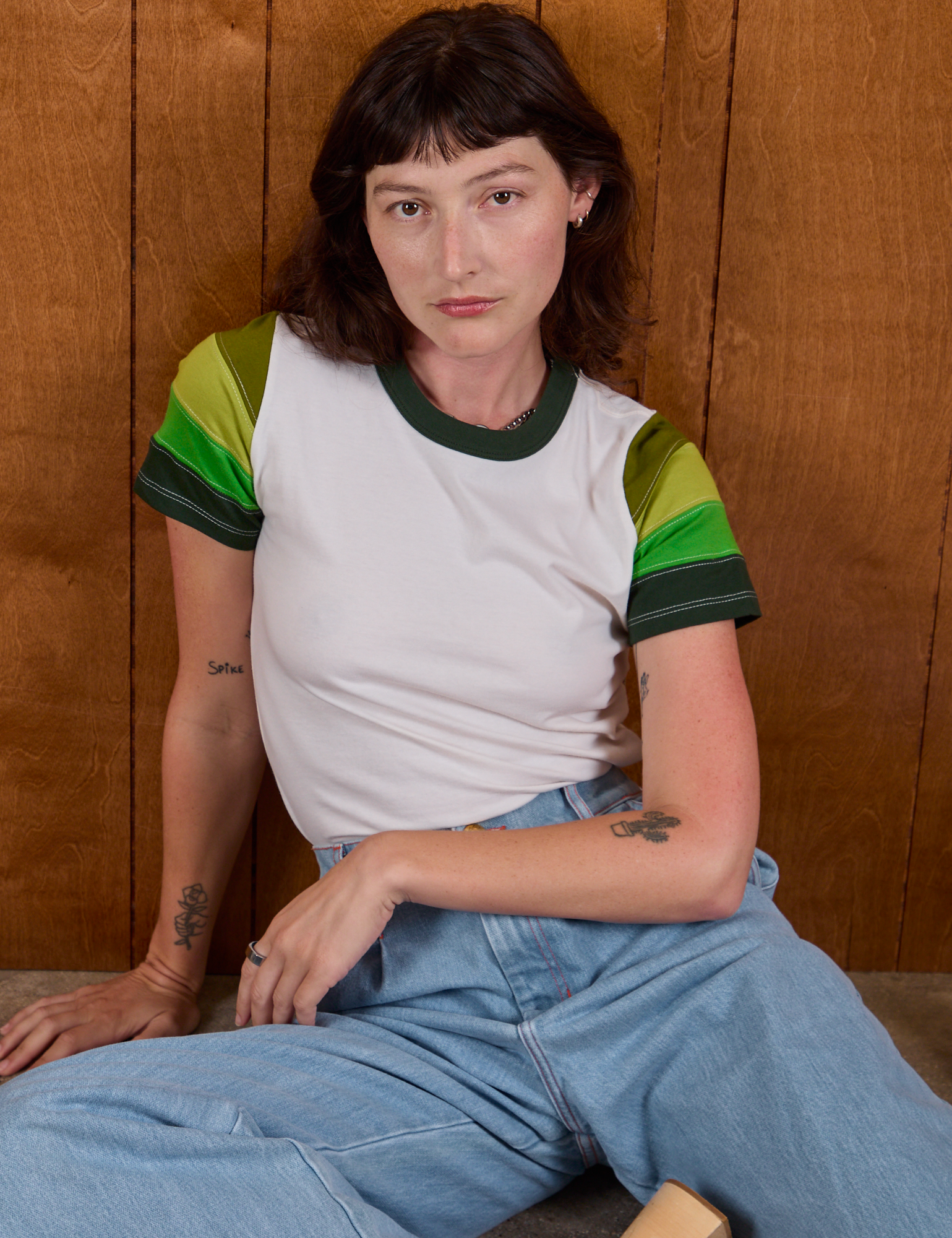 Calypso Tee in Forest on Alex