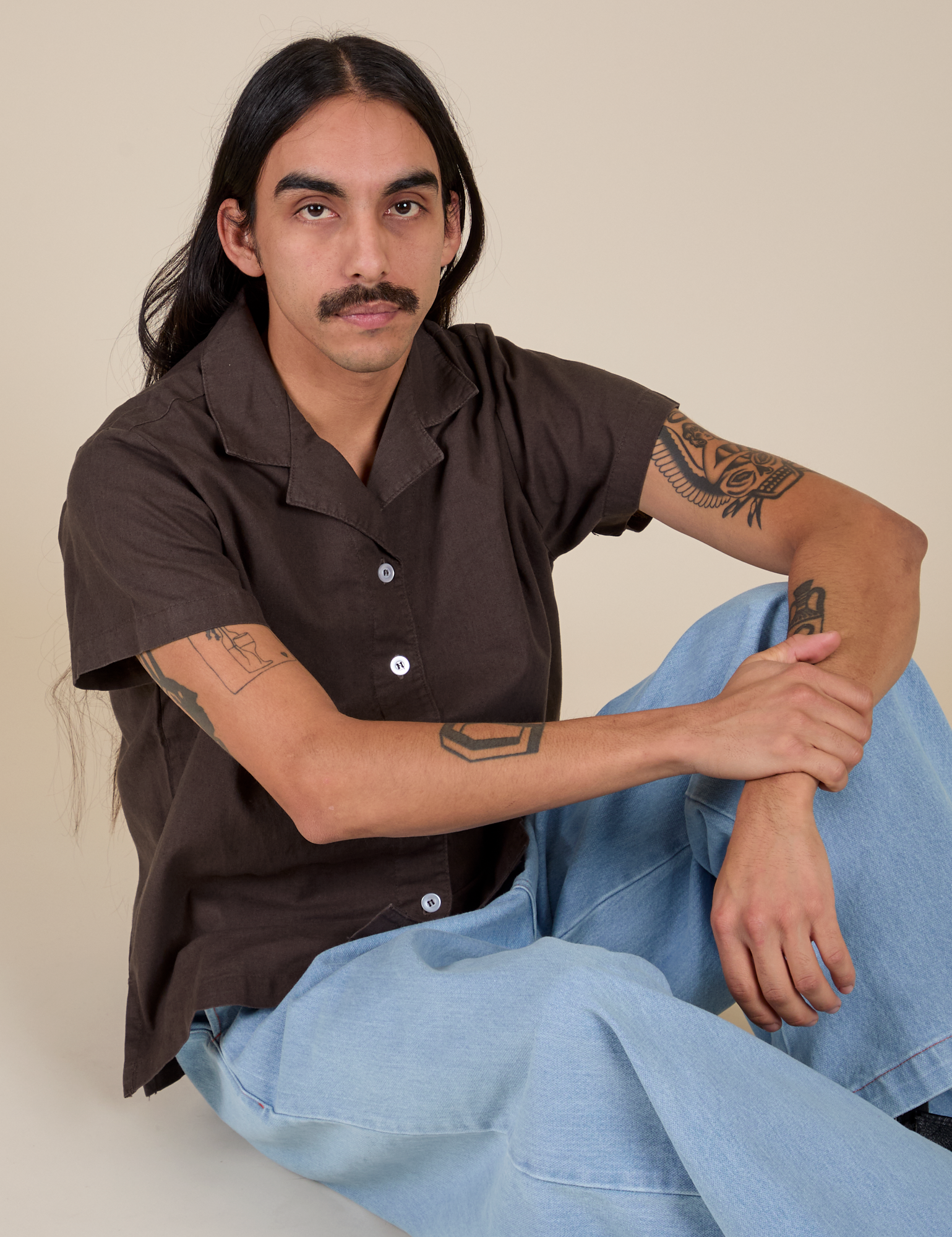 Pantry Button-Up - Espresso Brown