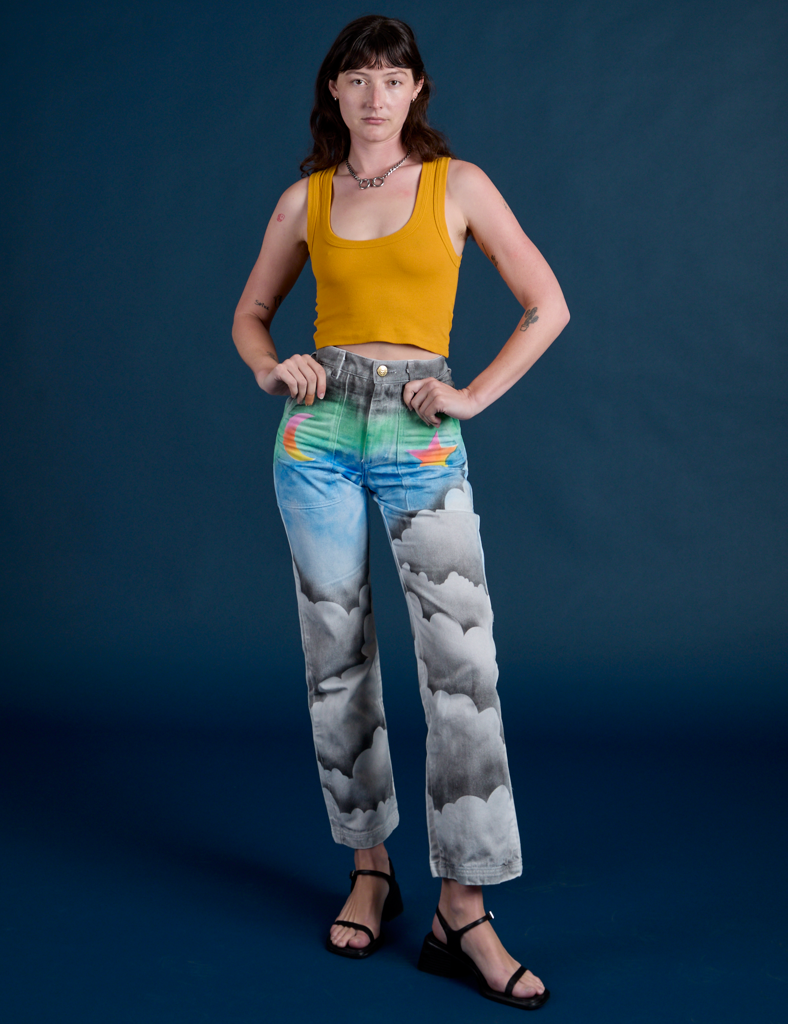 Work Pants - Night Sky Airbrush