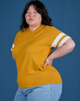 Painted Burly Tee - Mustard Yellow