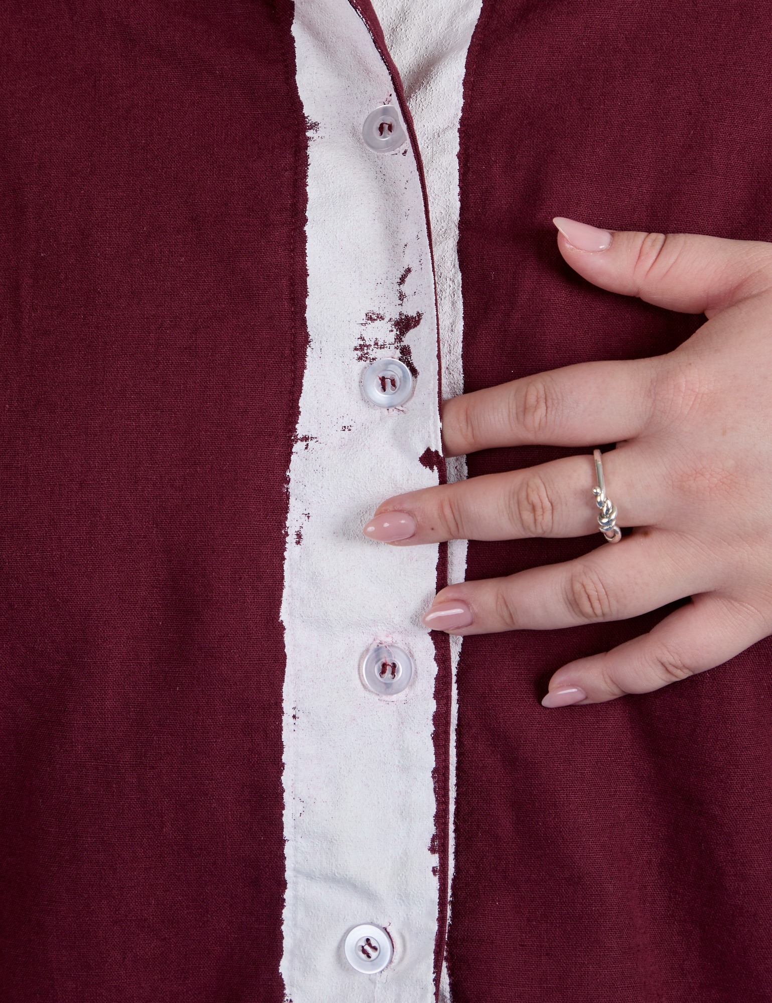 Painted Pantry Button-Up - Red Wine