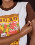 Vintage Tee in Gummy Bear front close up on Kandia