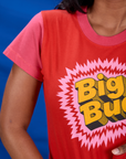 Vintage Tee in Pop Rocks Explosion front close up on Kandia