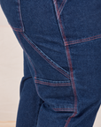 Carpenter Jeans in Dark Wash close up of pockets