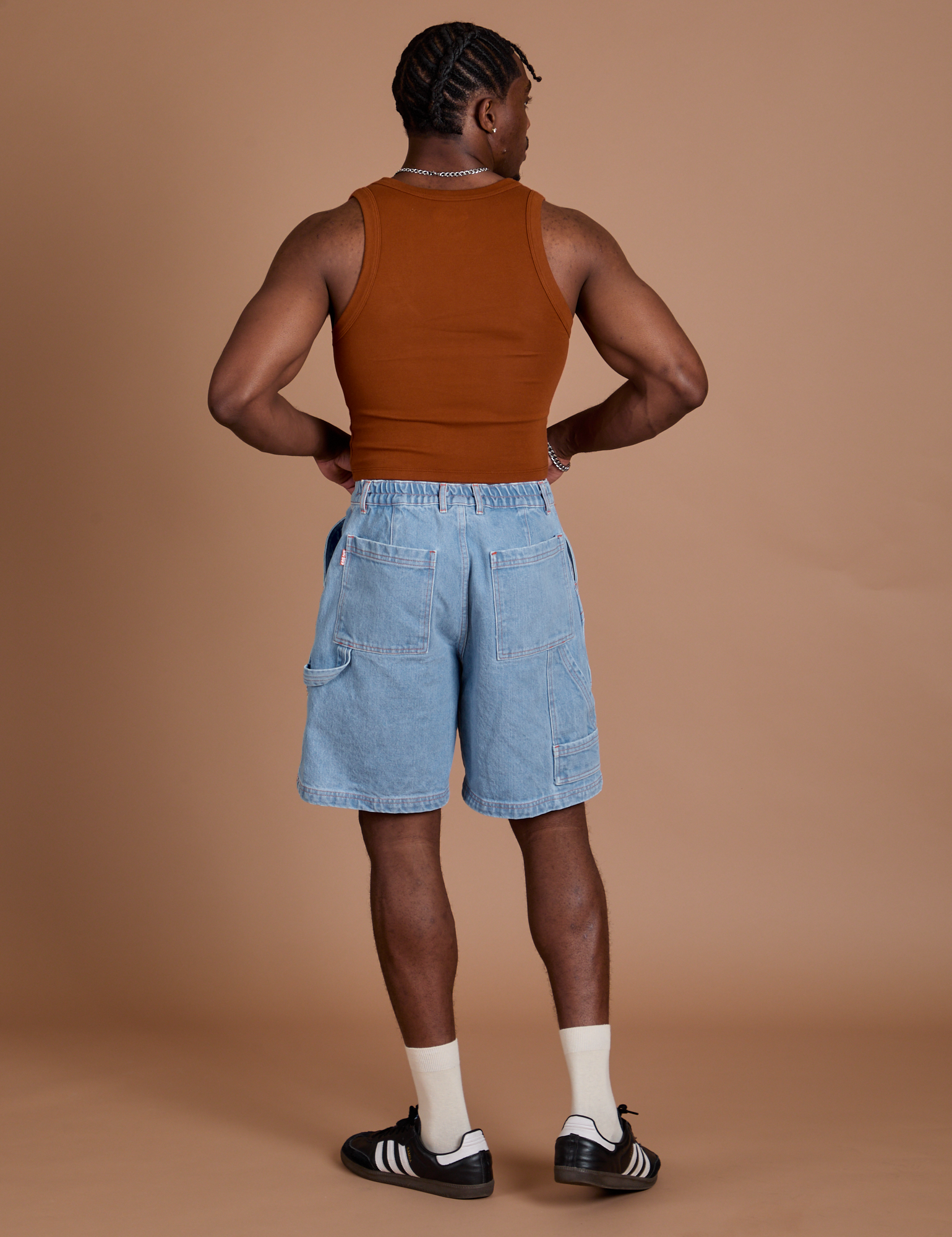 Carpenter Shorts - Light Wash