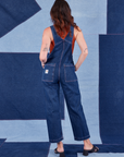 Indigo Denim Original Overalls in Dark Wash back view on Alex