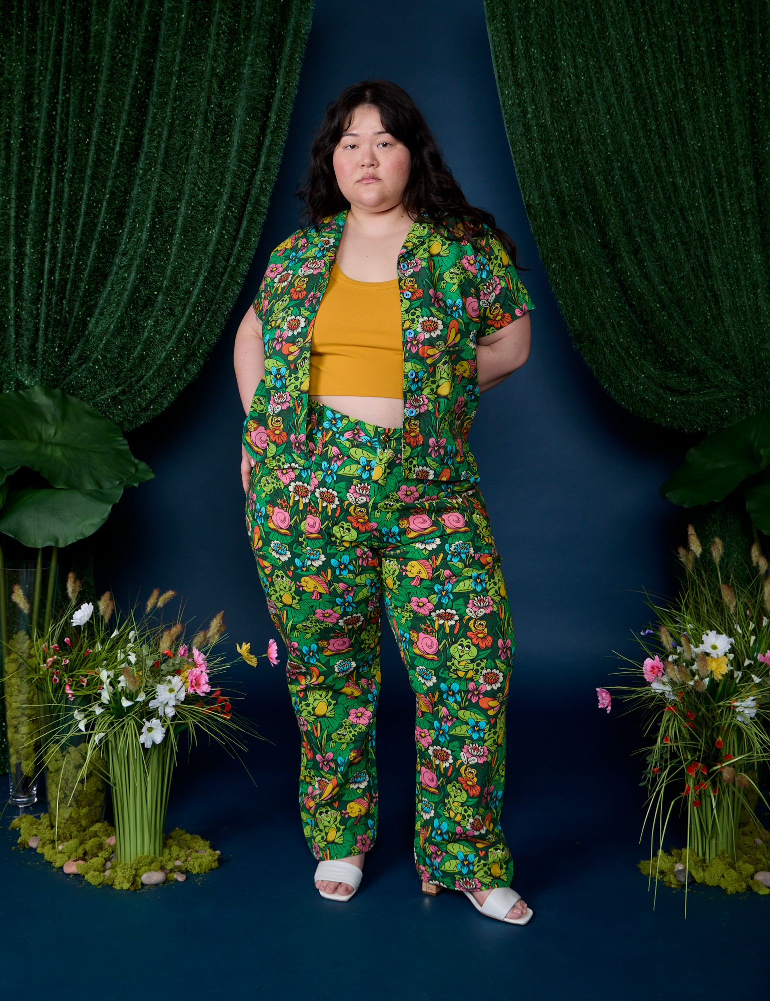 Pond Party Pantry Button-Up