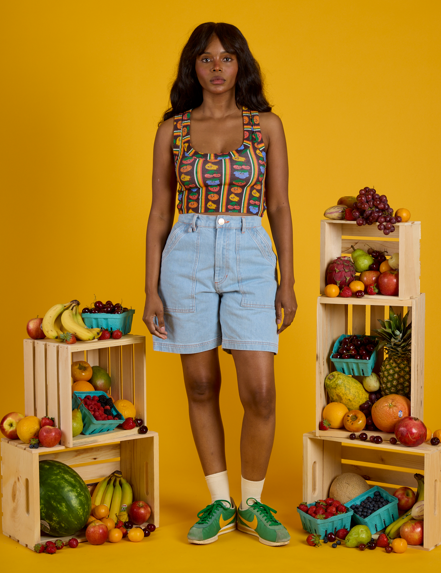 Cropped Tank - Fruit Fantasy