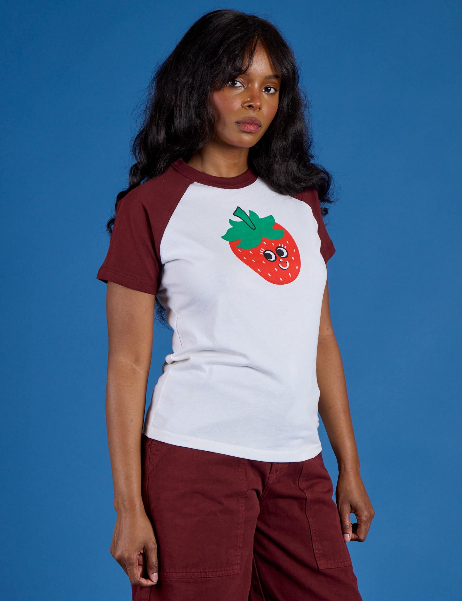 Produce Raglan Tee - Strawberry