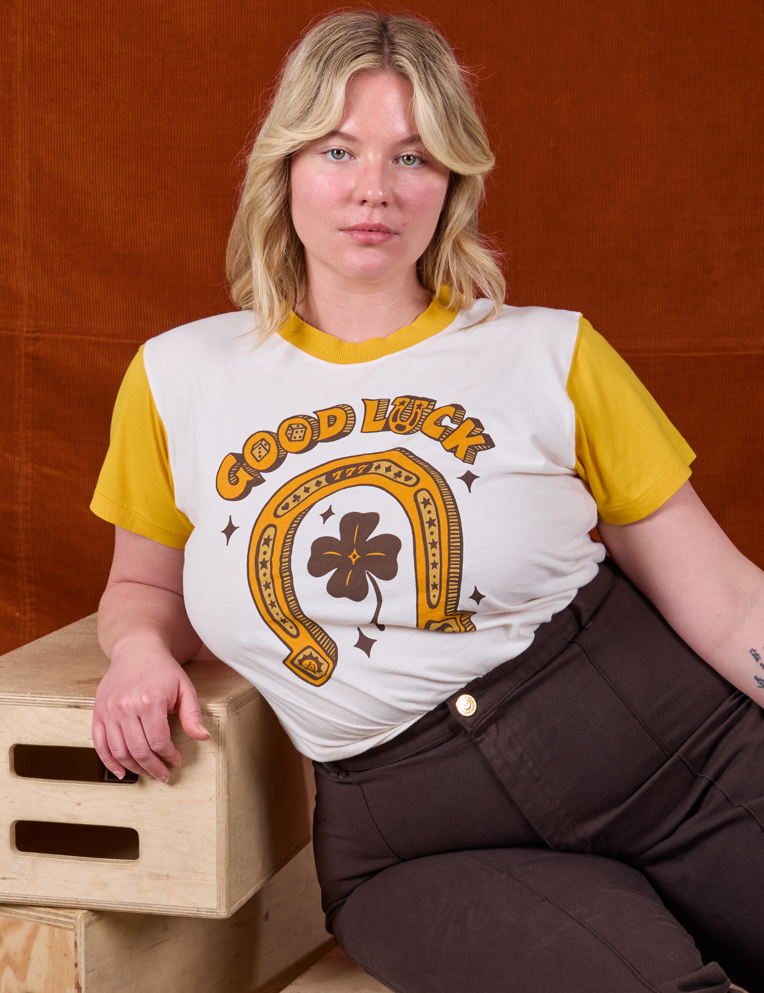 Golden Horseshoe Organic Tee worn by Lish