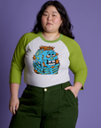*PRE-ORDER* Halloween Raglan Tee - Skeleton