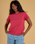 The Organic Vintage Tee - Hot Pink