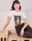 Alex is wearing Masters Organic Tee in Lady With An Ermine