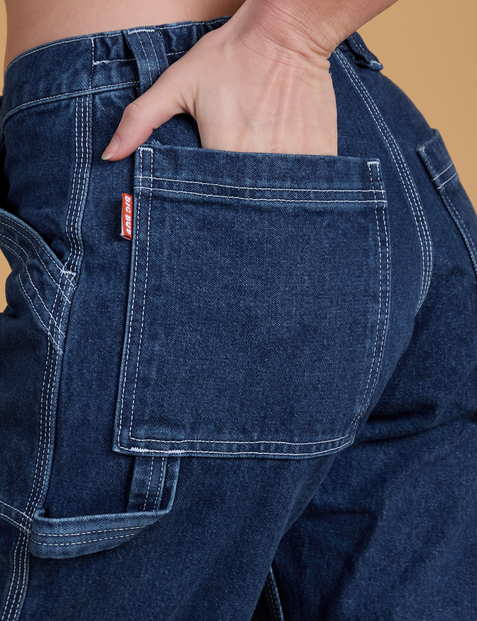 Mid-Rise Carpenter Jeans - Dark Wash