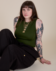 Muscle Tee in Evergreen on Sydney