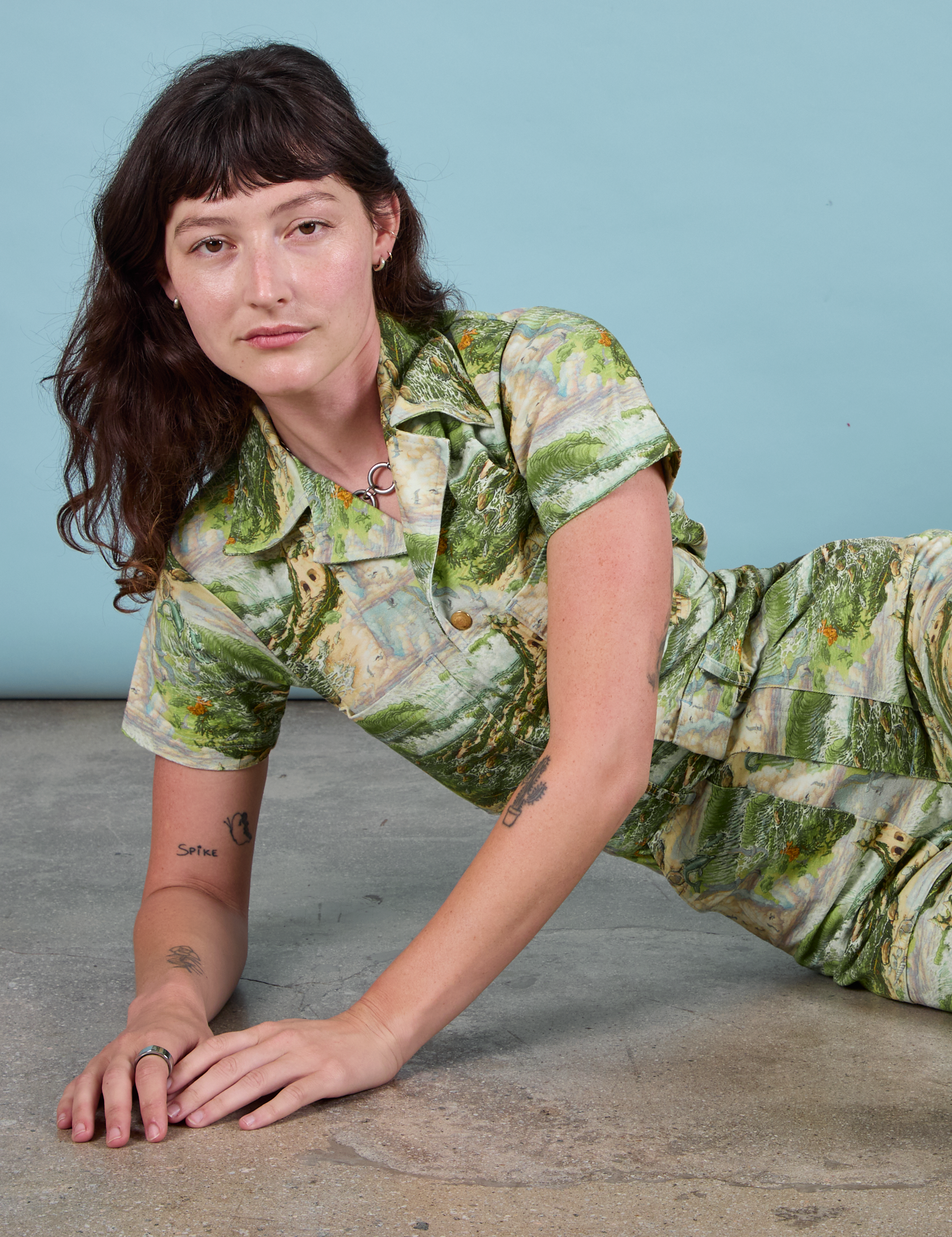 Ocean and Sky Jumpsuit worn by Alex