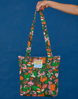 Kitchen Collection Printed Shoulder Zip Tote held by model