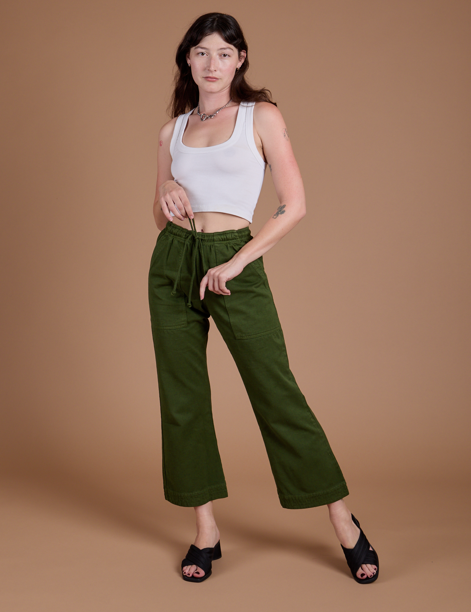 Organic Action Pants - Evergreen