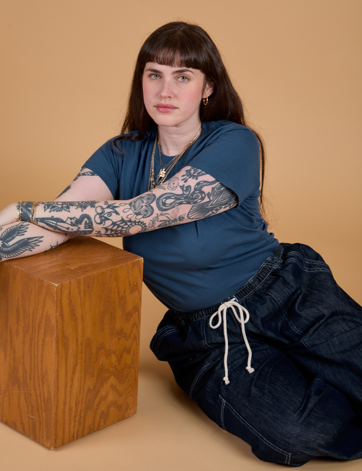 The Organic Vintage Tee - French Blue
