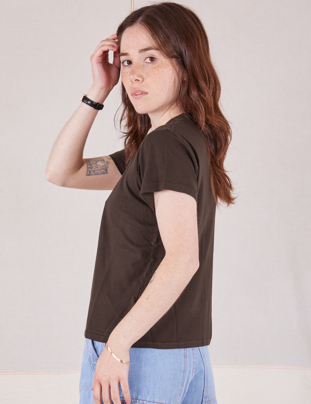 Lucia Baby Tee - Espresso Brown
