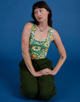 Cropped Tank Top - Spring Quilt Print