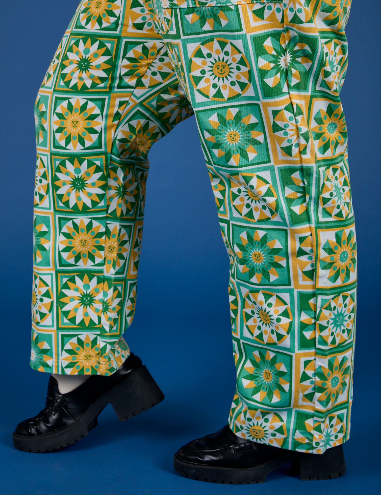 Work Pants - Spring Quilt Print
