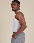 Racerback Tank - Vintage Tee White
