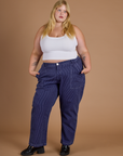 Railroad Denim Work Pants - Faded Grape Overdye