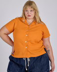 Pantry Button-Up - Creamsicle Orange