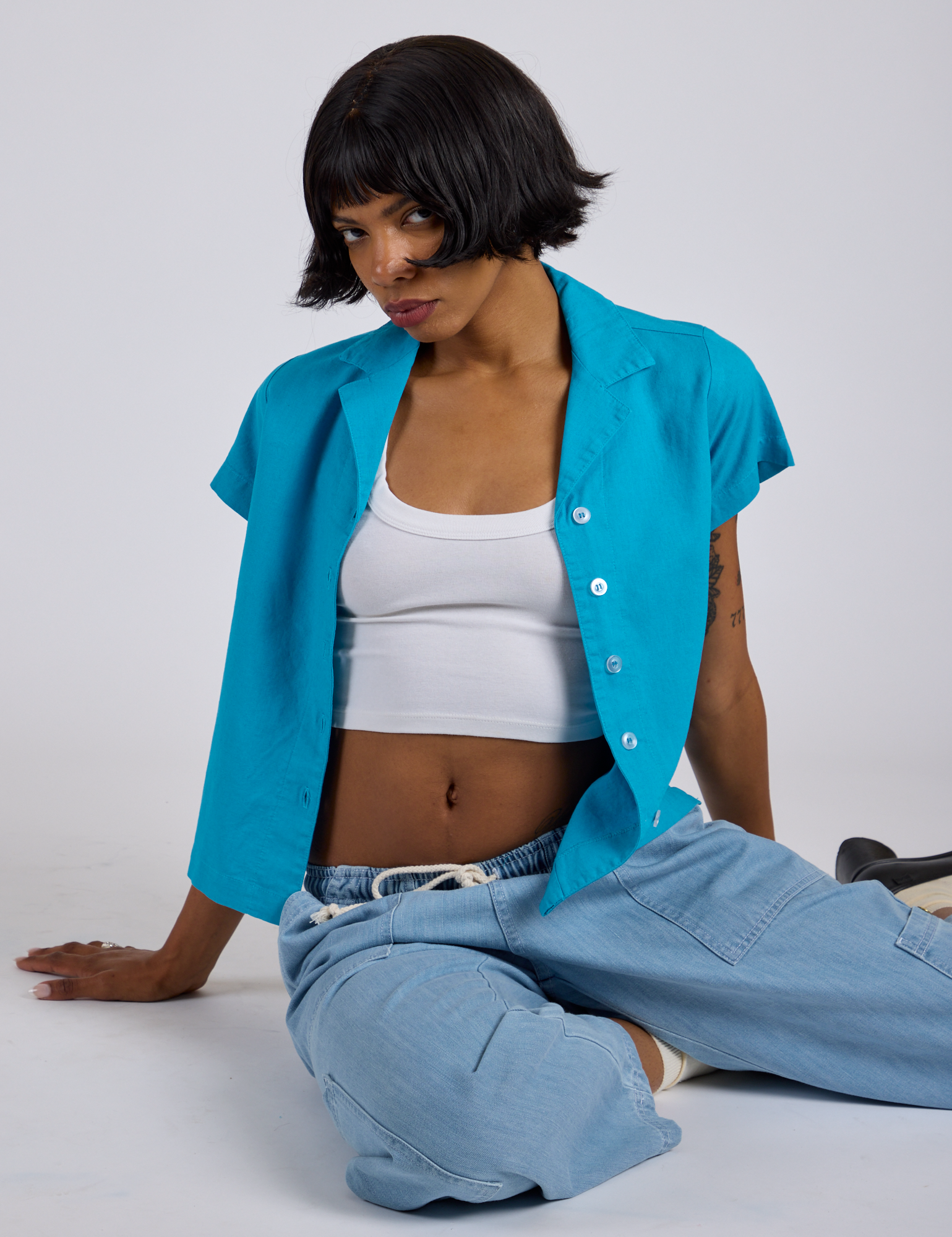 Pantry Button-Up - Hawaiian Blue