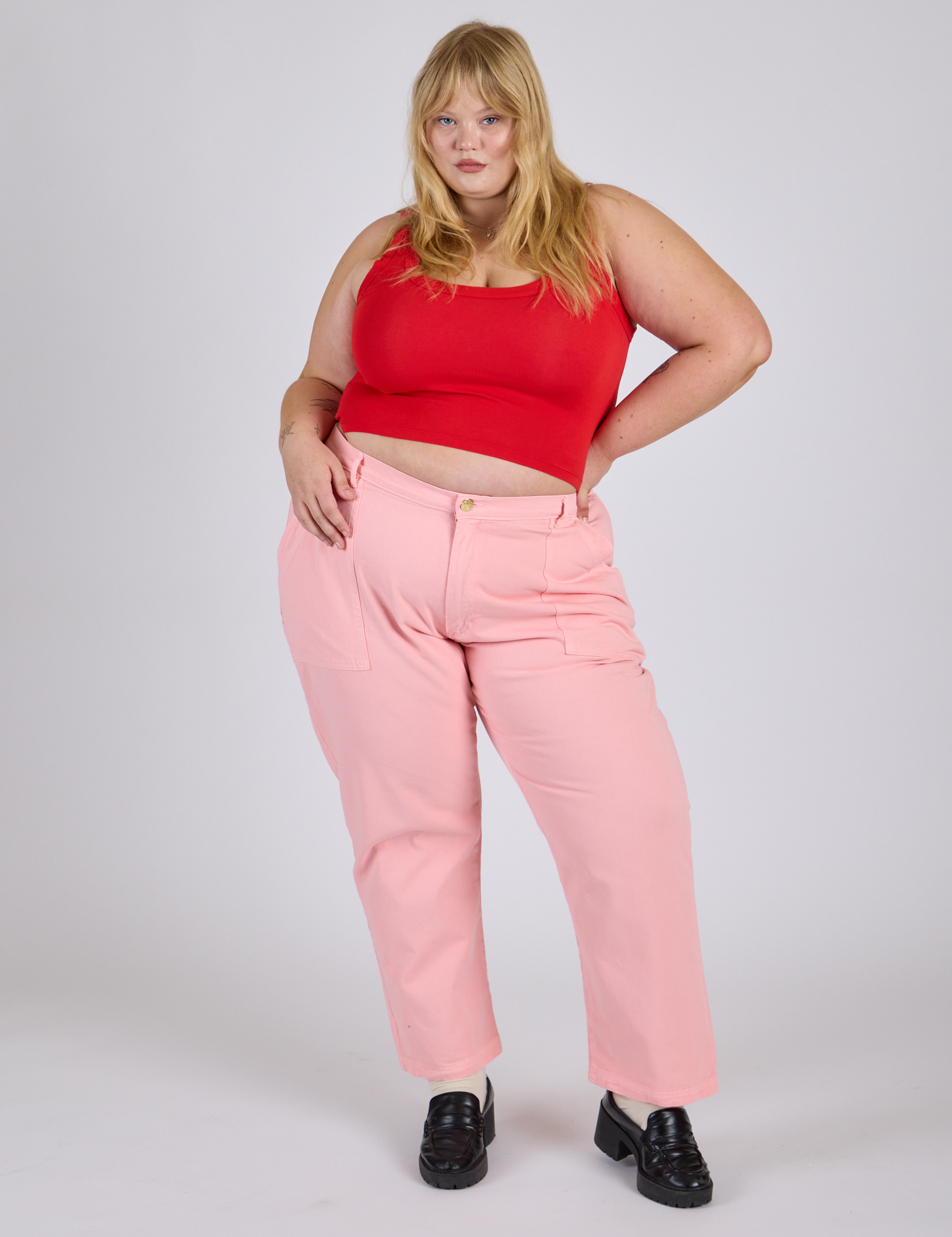 Work Pants - Baby Pink