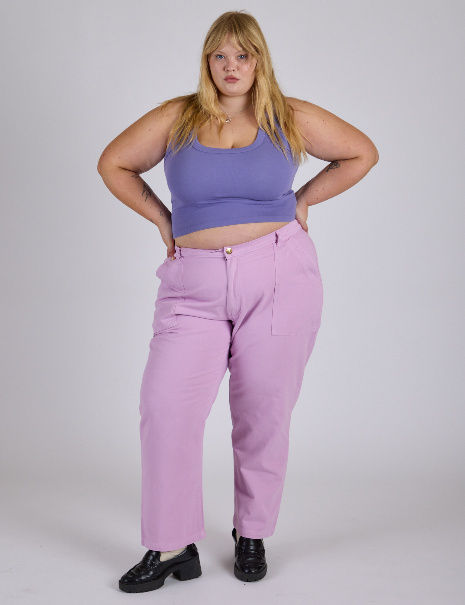 Work Pants - Lilac Purple
